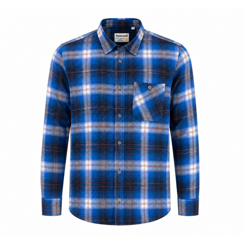 پیراهن مردانه آستین بلند چهارخانه تیمبرلند مدل FLANNEL-BL