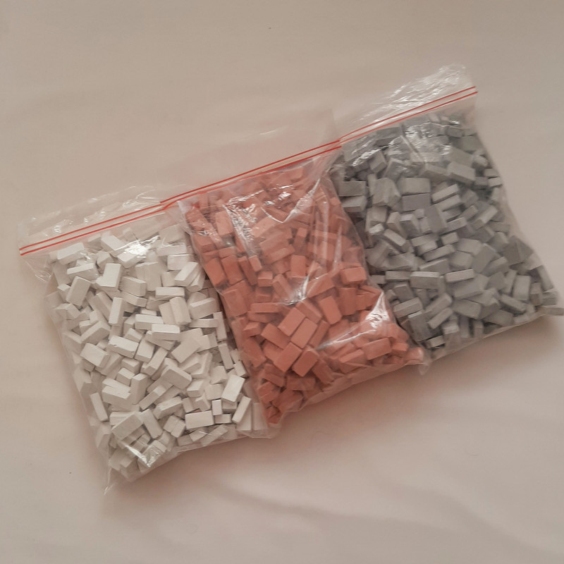 ساختنی مدل آجر مینیاتوری کد p180 بسته 180 عددی