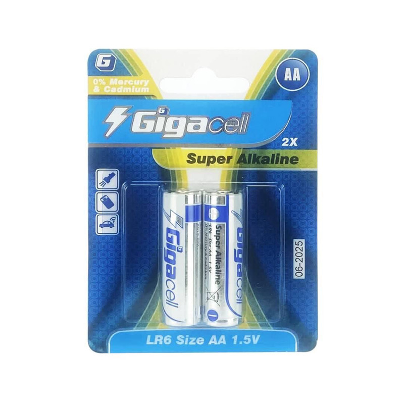 باتری قلمی و نیم قلمی گیگاسل مدل Super Alkaline بسته 8 عددی