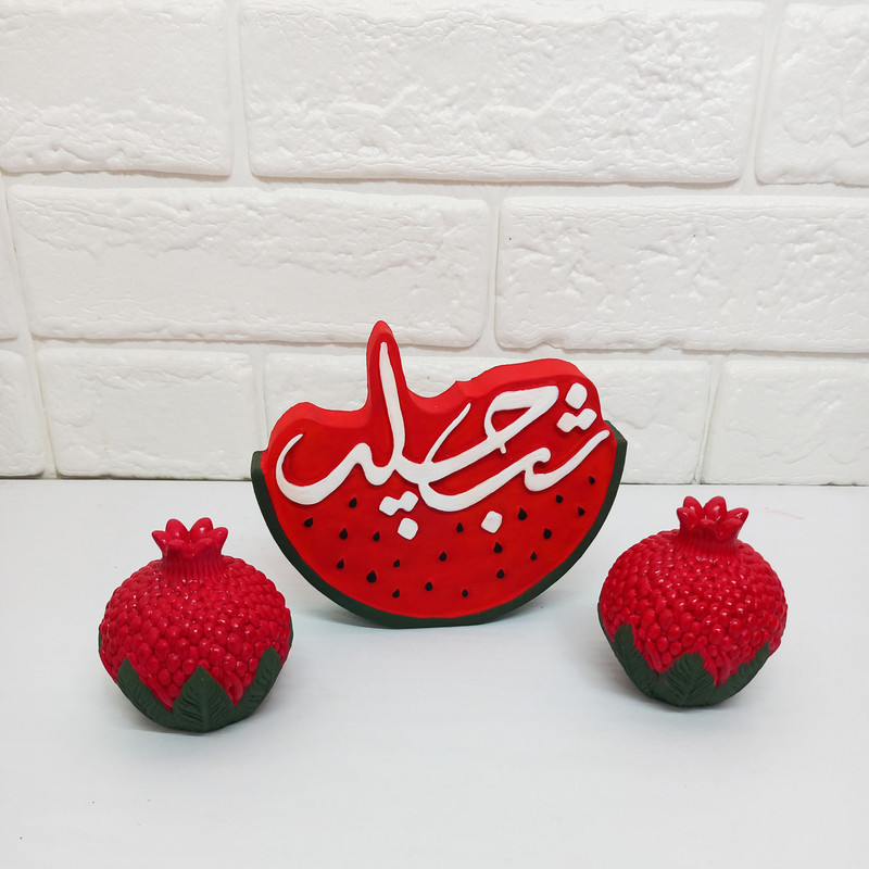 مجسمه دکوری مدل شب یلدا مجموعه 3 عددی