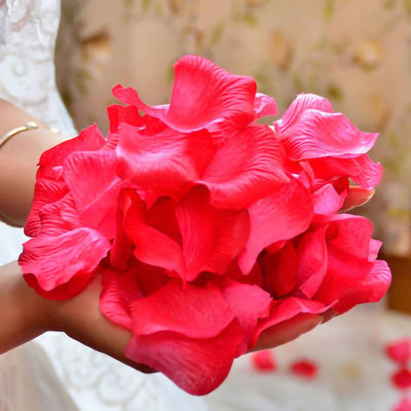 گلبرگ گل مصنوعی پارچه‌ای مدل DSH 106 بسته 288 عددی مناسب تزیین جشن و دکوراسیون، مقاوم در برابر پژمردگی و قابل استفاده طولانی‌مدت