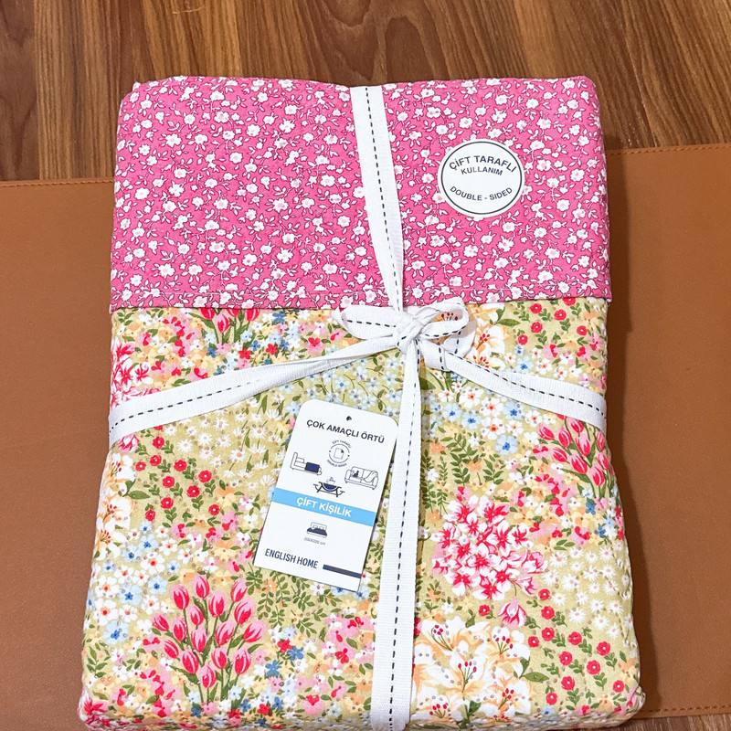 روتختی دو نفره انگلیش هوم مدل Blossom Bouquet-cift سایز 220x200 سانتی‌متر