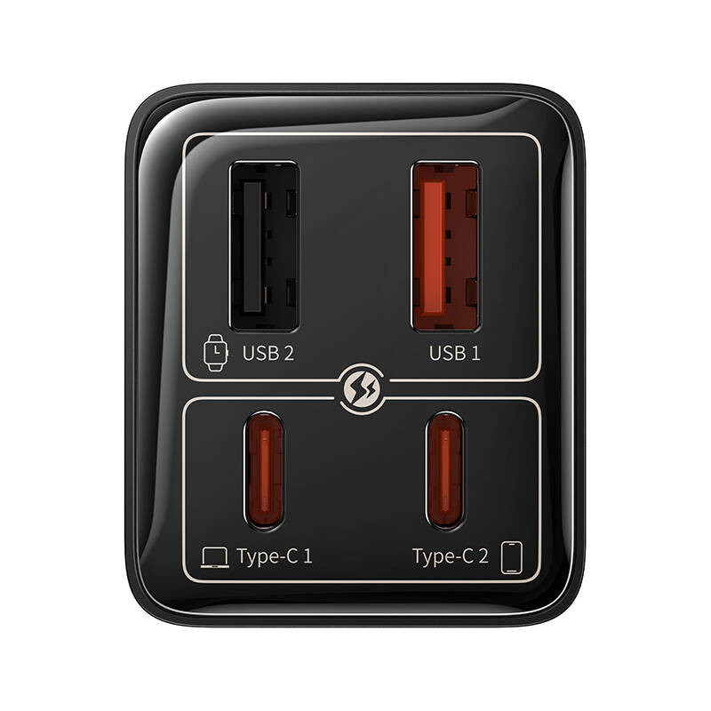 شارژر دیواری 65 وات بیسوس مدل GAN6 PRO 65W به همراه کابل USB-C