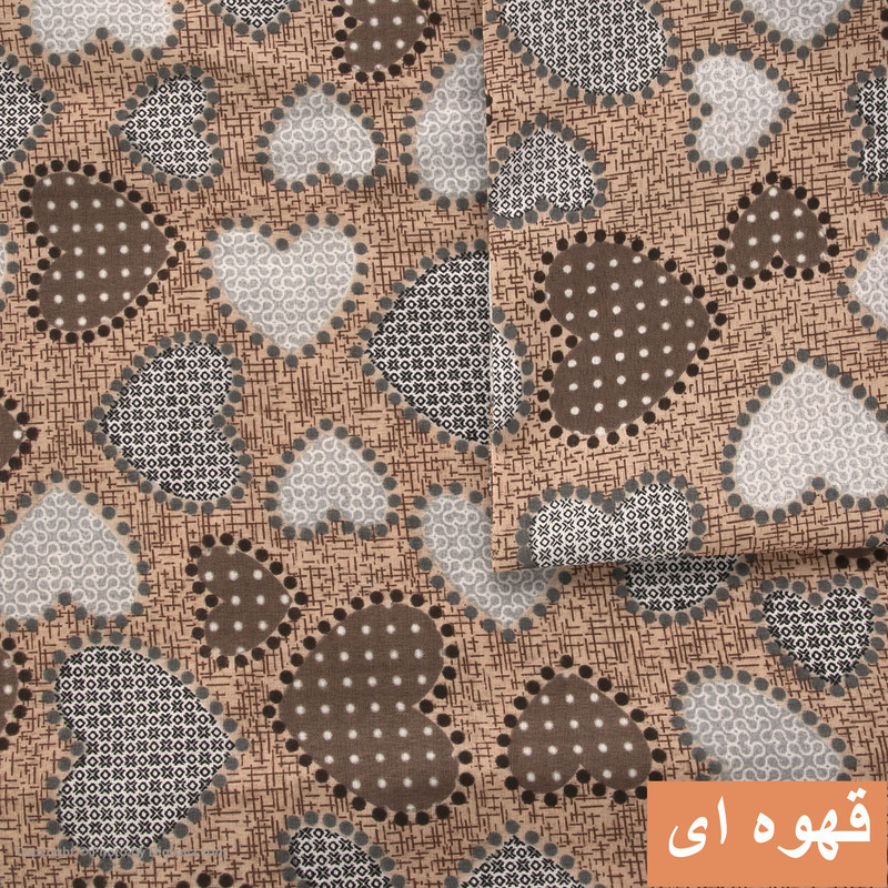 ملحفه آرین مدل روانداز طرح قلب یک نفره سایز 140×200 سانتی متر