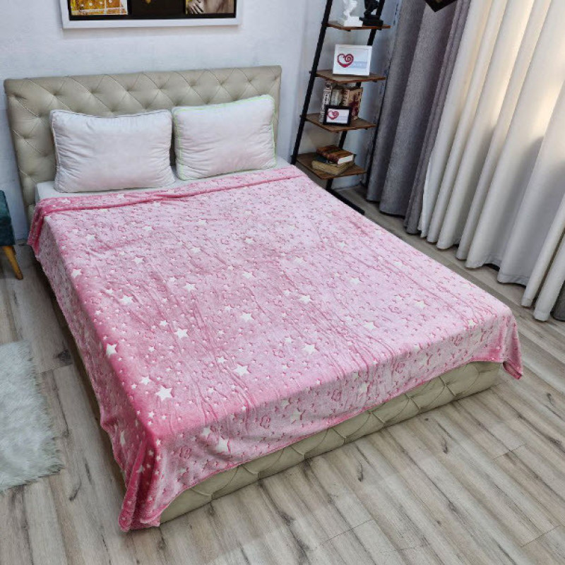 پتو مسافرتی 2 نفر ویراگیتا مدل شبنما ستاره بارانا سایز 220x200 سانتی‌متر