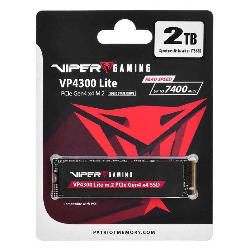 اس اس دی اینترنال PCIe Gen4 x4 پتریوت مدل VP4300 Lite ظرفیت 500 گیگابایت