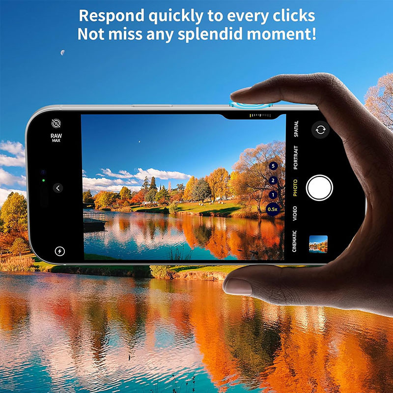 برچسب محافظ دکمه دوربین مسیر مدل RFW مناسب برای گوشی موبایل اپل iPhone 17 Pro  17 Pro Max