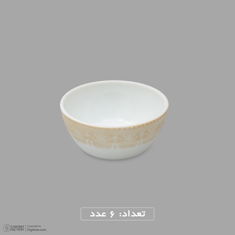 سرویس غذاخوری اوپال 26 پارچه 6 نفره دینو مدل  گرد کلاسیک ورژن 3 26007