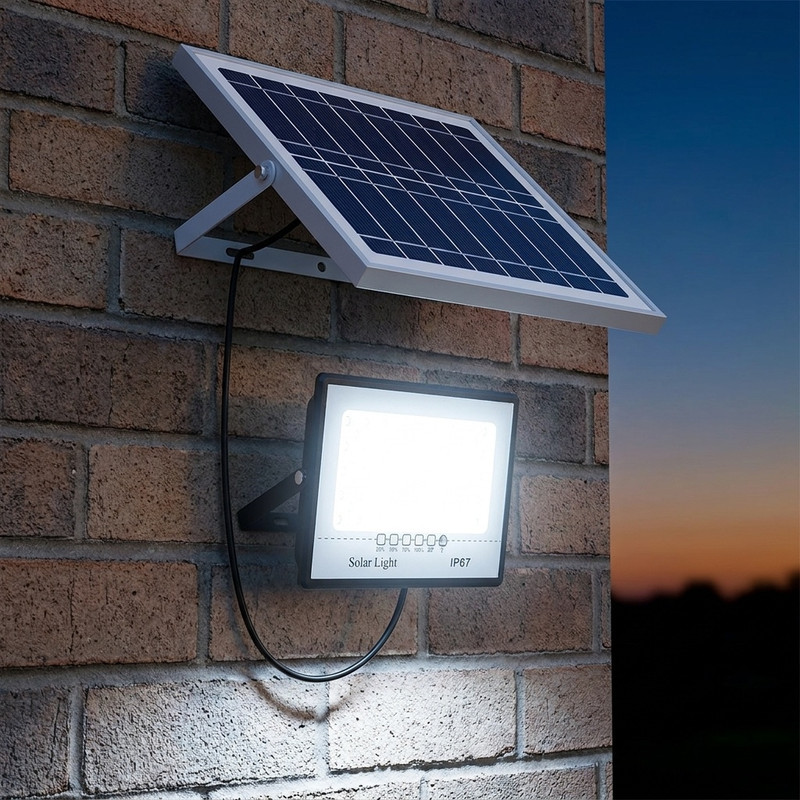 پروژکتور خورشیدی 200 وات مدل 200W-MTX3 به همراه پنل خورشیدی