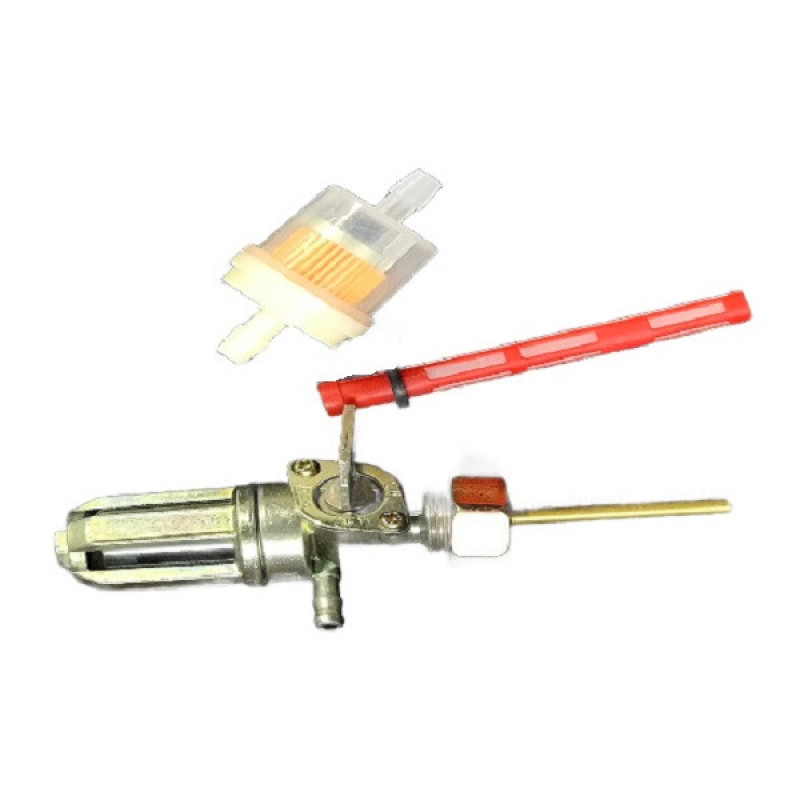 کیت شیر بنزین موتور سیکلت ام دی اچ مدل CDI - 125_ FUEL COCK  مجموعه 4 عددی