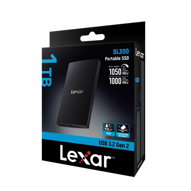 اس اس دی اکسترنال لکسار مدل SL300 ظرفیت 1 ترابایت رابط USB 3.2 Gen2