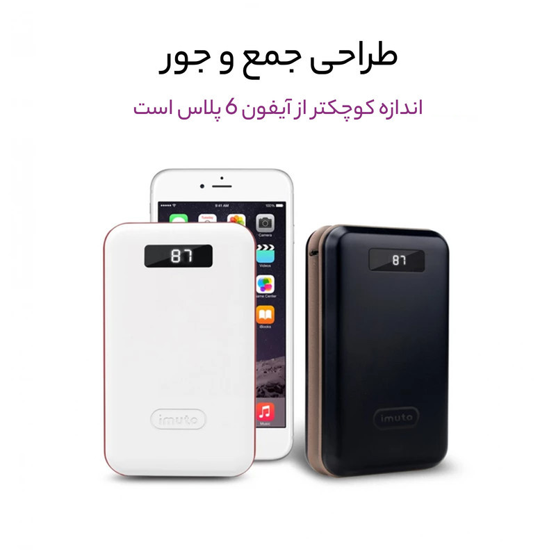 پاوربانک آی موتو مدل Taurus X4L ظرفیت 20000 میلی آمپر ساعت