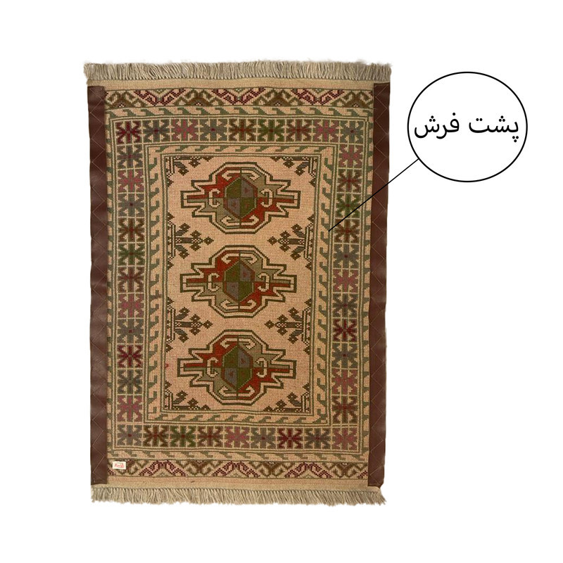 فرش دستبافت نیم متری مدل ترکمن کد Nkpstp11