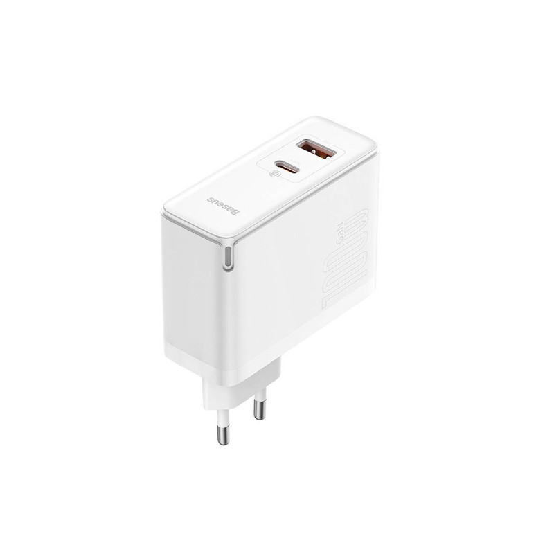 شارژر دیواری 100 وات دو پورت بیسوس مدل GaN5 PRO