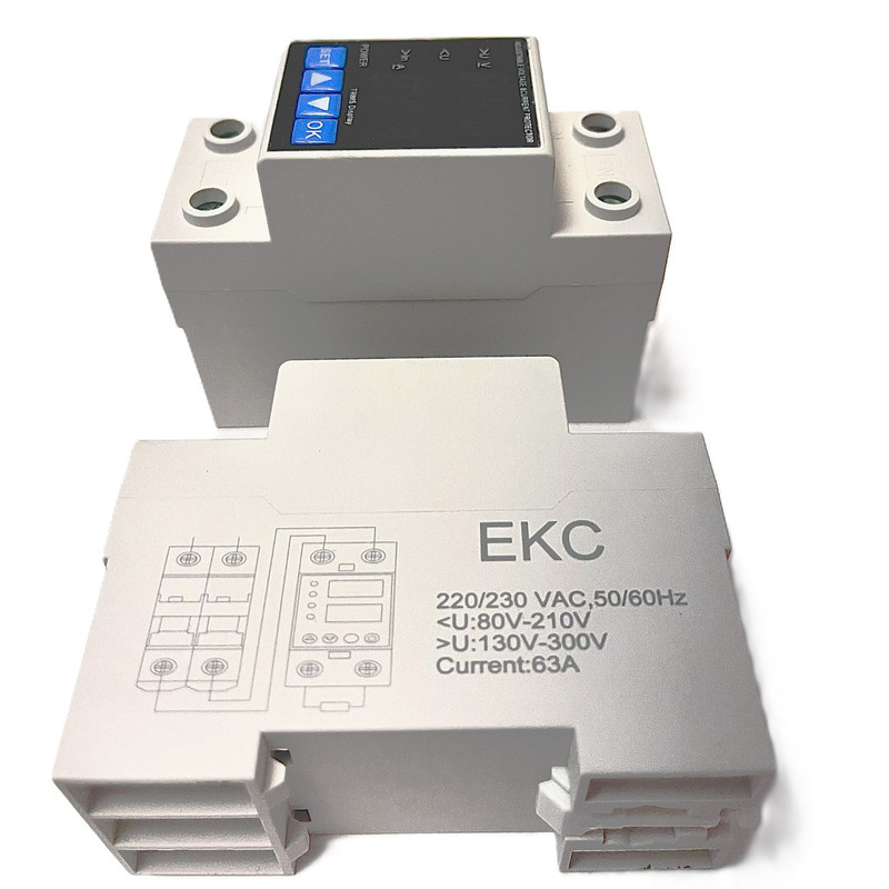 محافظ ولتاژ و جریان تکفاز مدل EKC دیجیتال 63A