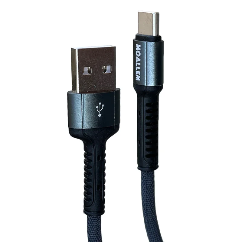 کابل تبدیل USB به USB-C معلم مدل Galaxy A12 به طول 1 متر