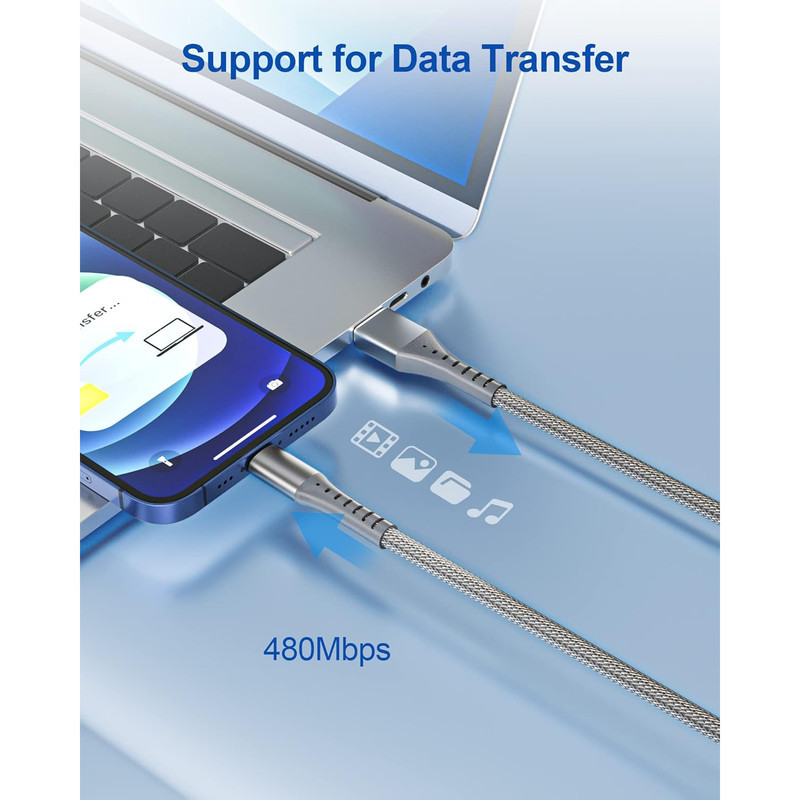کابل تبدیل USB به لایتنینگ هزول مدل G22 طول 1 متر
