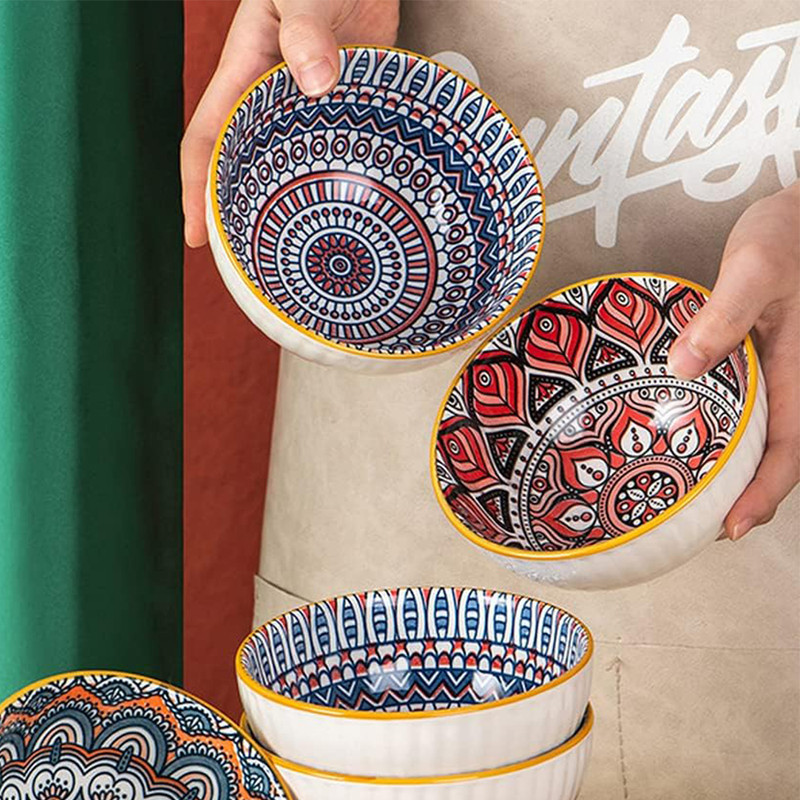 کاسه مدل بوهمیا مجموعه 2 عددی به همراه چاپستیک