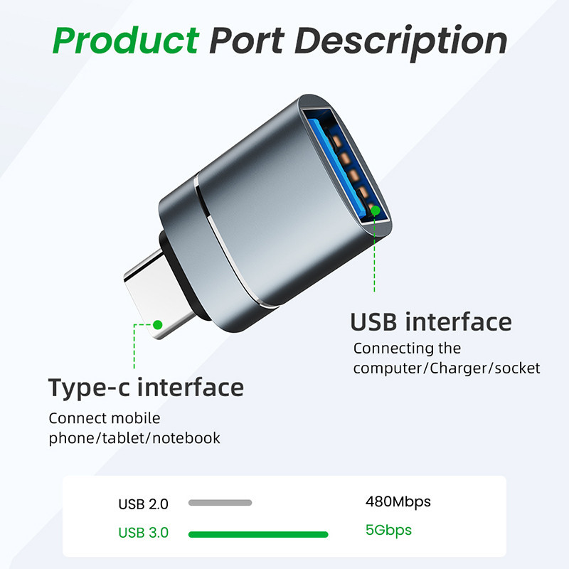 مبدل USB 3.0 به USB-C مدل OTG-AC304