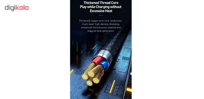 کابل تبدیل USB به USB-C باسئوس مدل CAT7C-B طول 1 متر