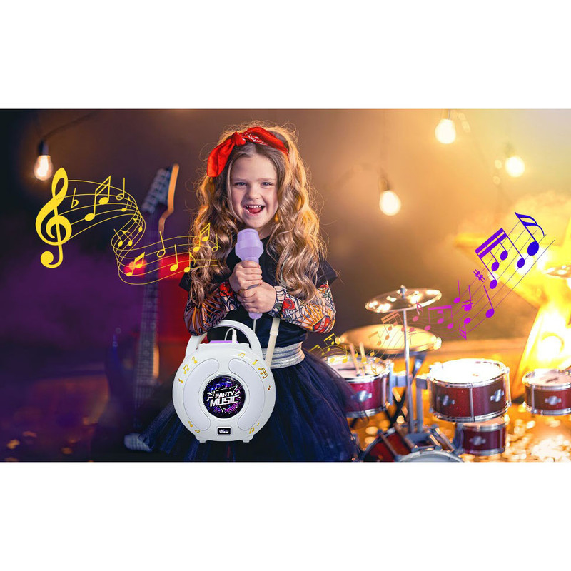 اسپیکر بلوتوثی قابل حمل مدل sound box طرح دو میکروفون کد 6004