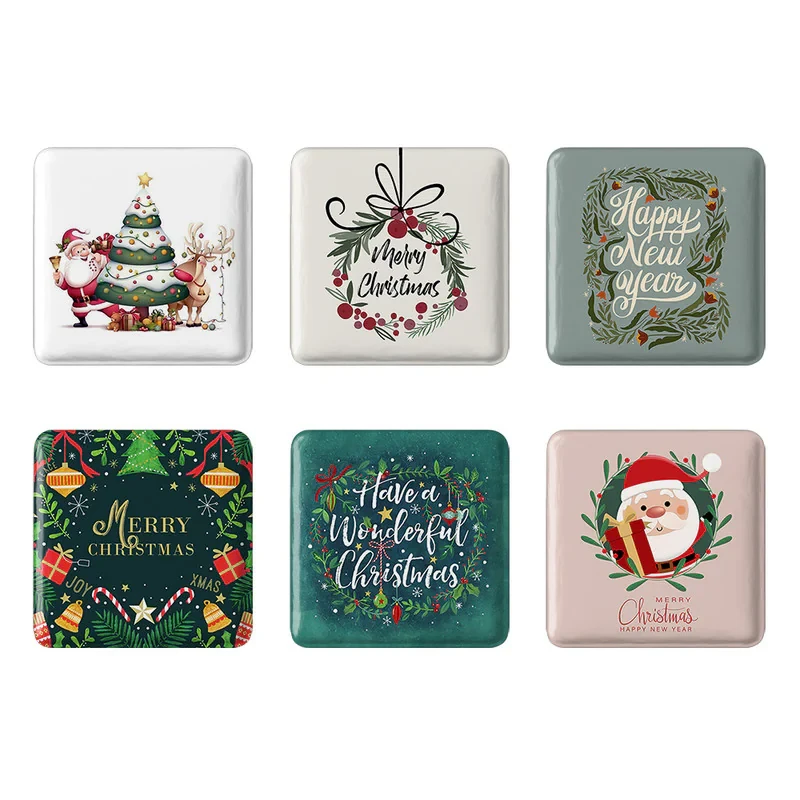 مگنت خندالو طرح کریسمس Christmas کد 1349B مجموعه 6 عددی