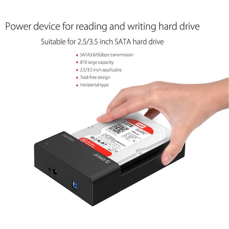 باکس هارد 3.5 اینچی اوریکو مدل 6518US3-V2-EU-BK-BP