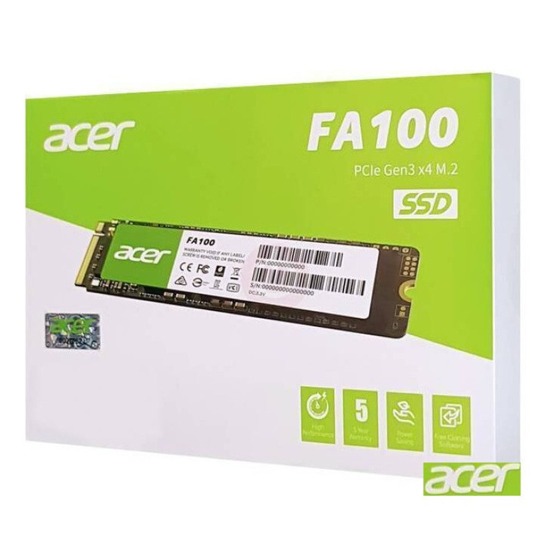 اس اس دی اینترنال PCIe Gen3 x4 ایسر مدل FA100 ظرفیت 256 گیگابایت