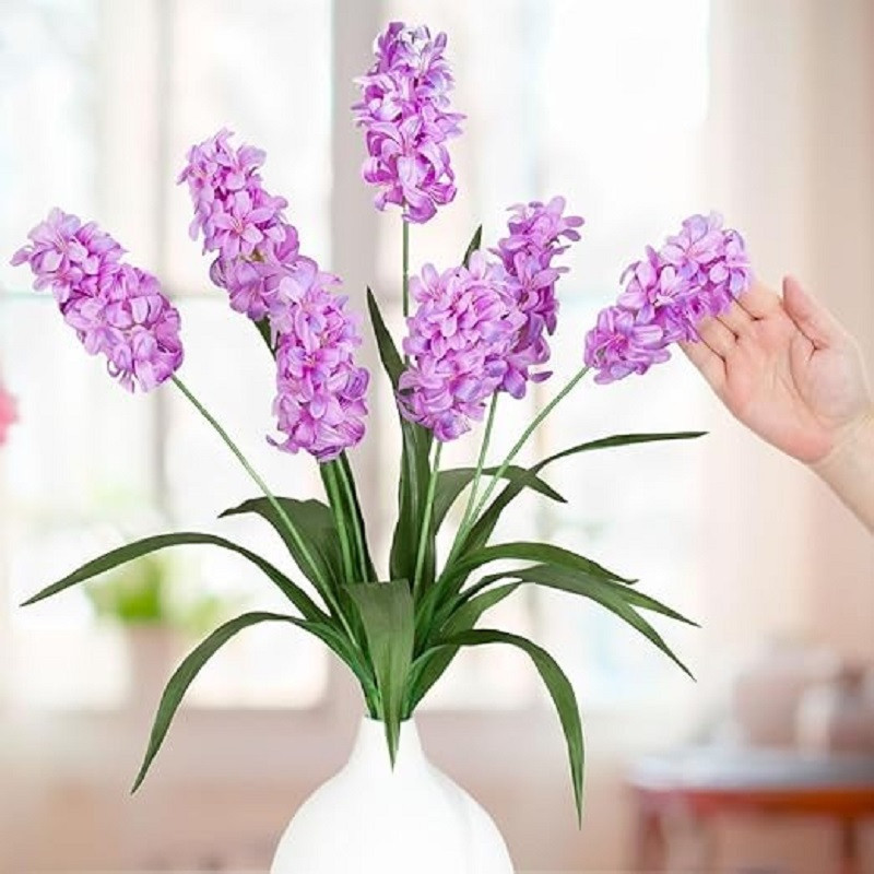 دسته گل مصنوعی مدل سنبل 7 بازو کد LIN.1040