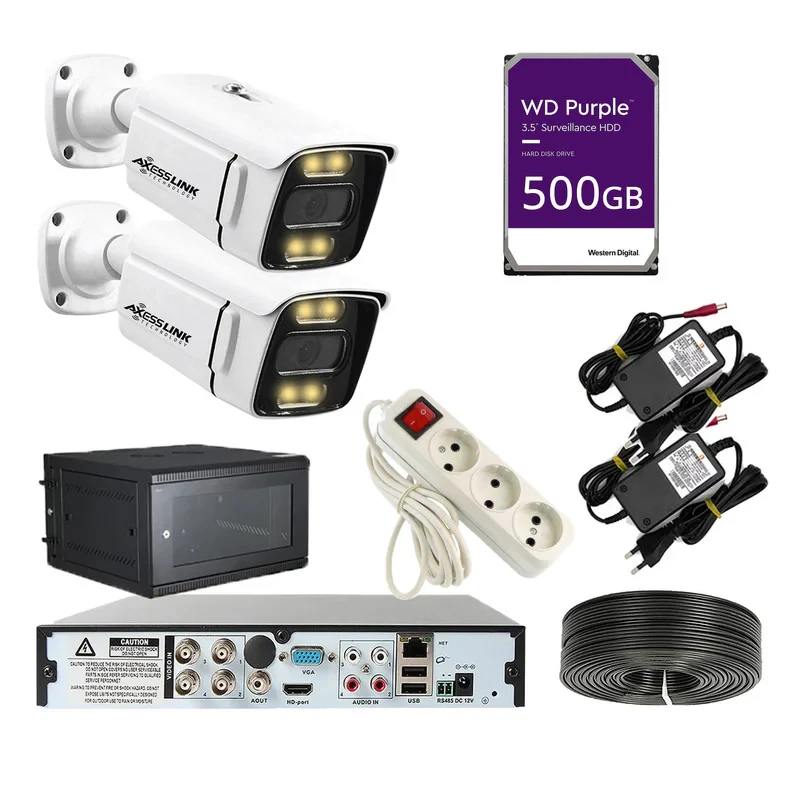 سیستم امنیتی مدل PACK AHD 2 STAR LIGTH - AXESSLINK