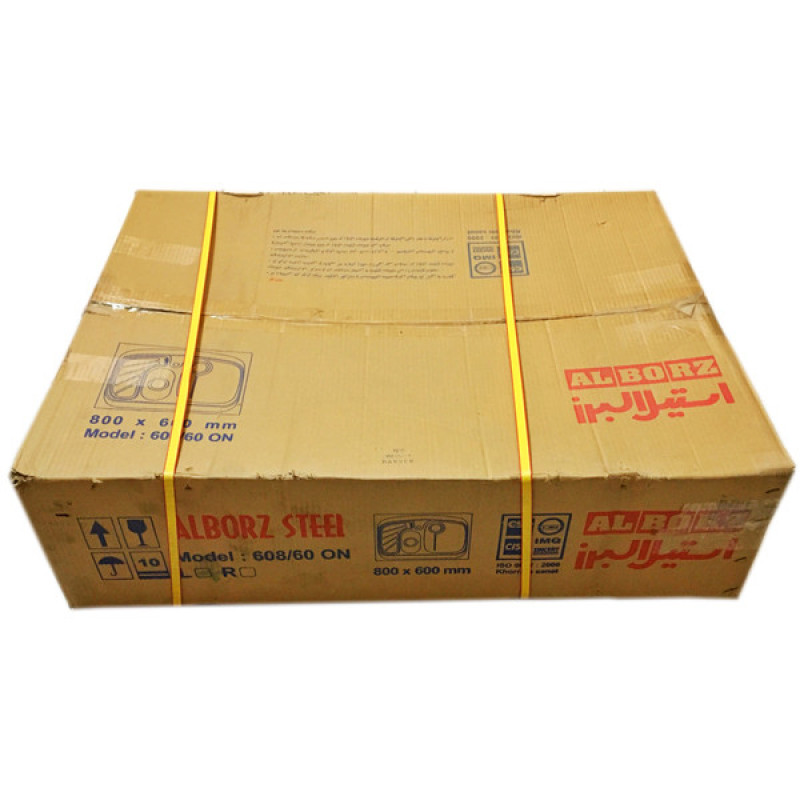 سینک استیل البرز مدل 60860 روکار