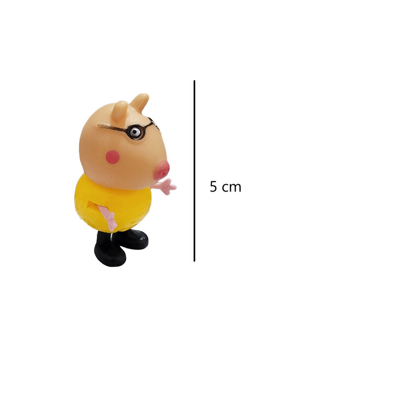 فیگور طرح پپاپیگ مدل Happy pig کد 300 مجموعه 14 عددی