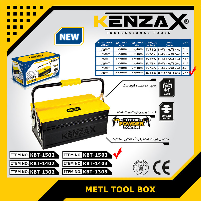 جعبه ابزار کنزاکس مدل KBT-1503