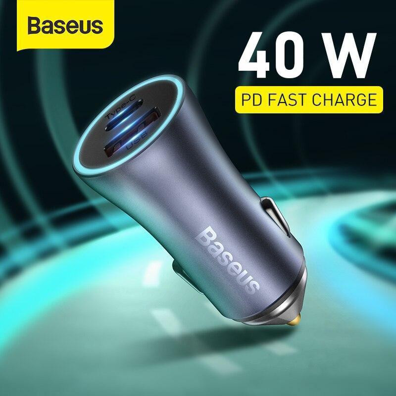 شارژر فندکی باسئوس مدل CCJDZ-C 40W