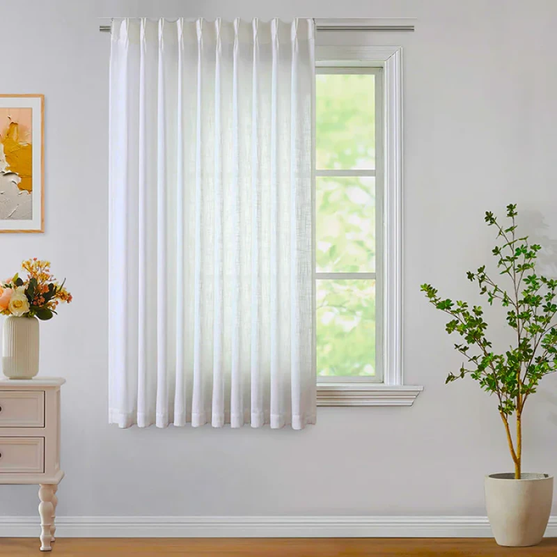 پرده تیکو دکو مدل حریر کلاسیک 7160 دوخت ساده سایز 160x295 سانتی‌متر
