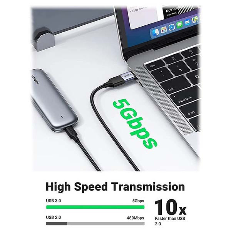 مبدل USB3.0 به USB-C یوگرین مدل 50283-US270