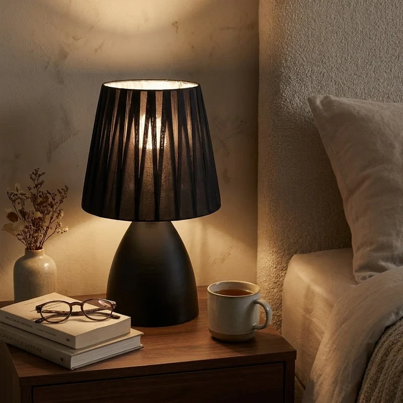 آباژور رومیزی نورهام مدل NHM-JINA BLK-21