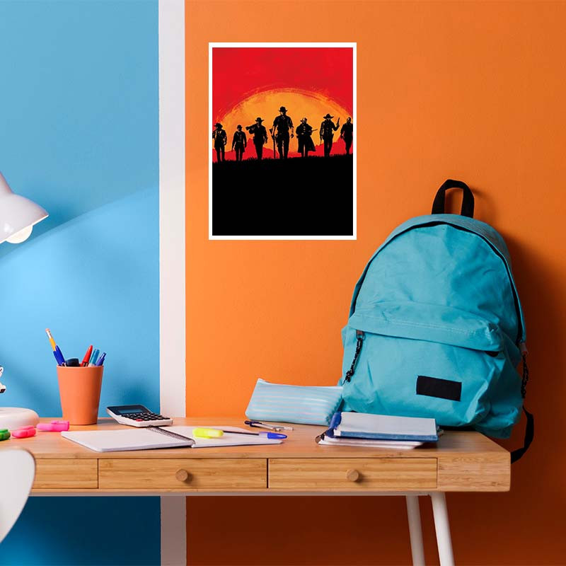 پوستر کارنيکا طرح رد دد Red Dead Redemption کد 71622 مجموعه 8 عددی