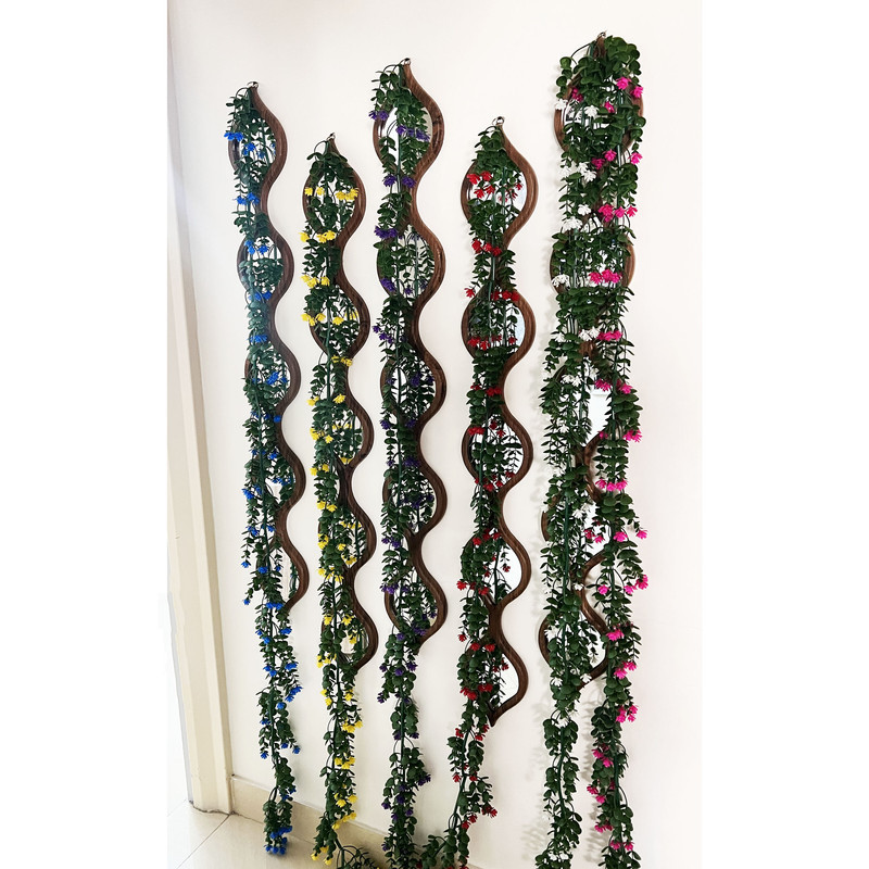 گل مصنوعی مدل ریسه گل ریزه، ابعاد 10x10x180 سانتی متر، وزن 200 گرم