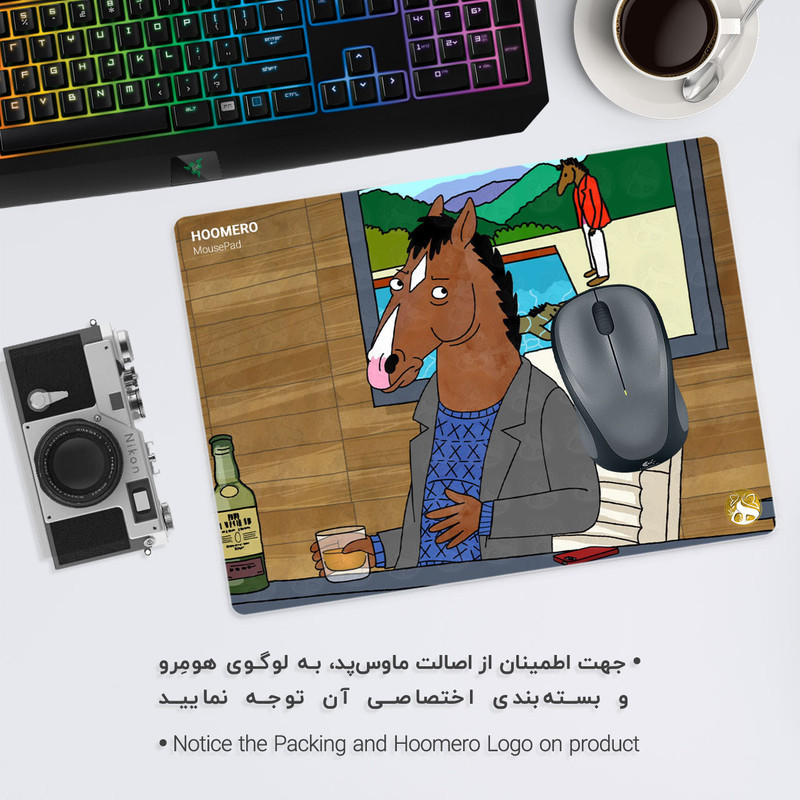ماوس پد هومرو مدل A3188 طرح BoJack Horseman