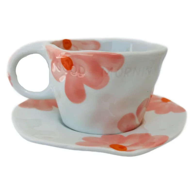 سرویس چای خوری 2 پارچه 1 نفره مدل Flower کد 131