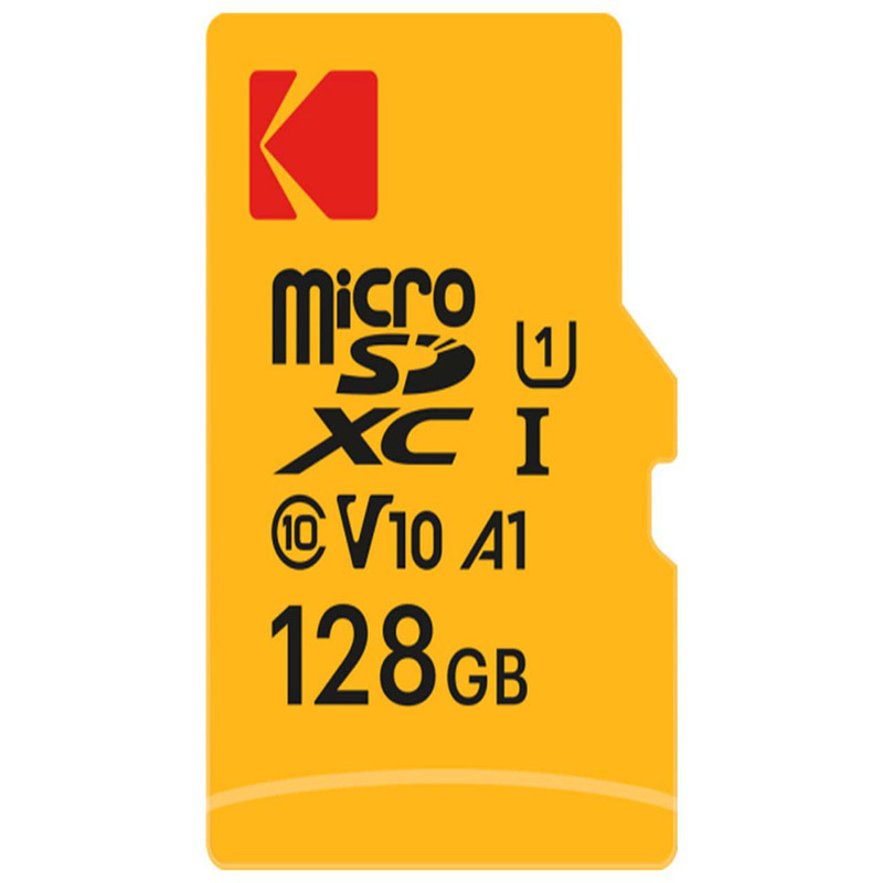 کارت حافظه microSDXC کداک مدل PREMIUM PERFORMANCE کلاس 10 استاندارد UHS-I U1 V10 A1 سرعت 90MBps ظرفیت 128 گیگابایت به همراه آداپتورSD