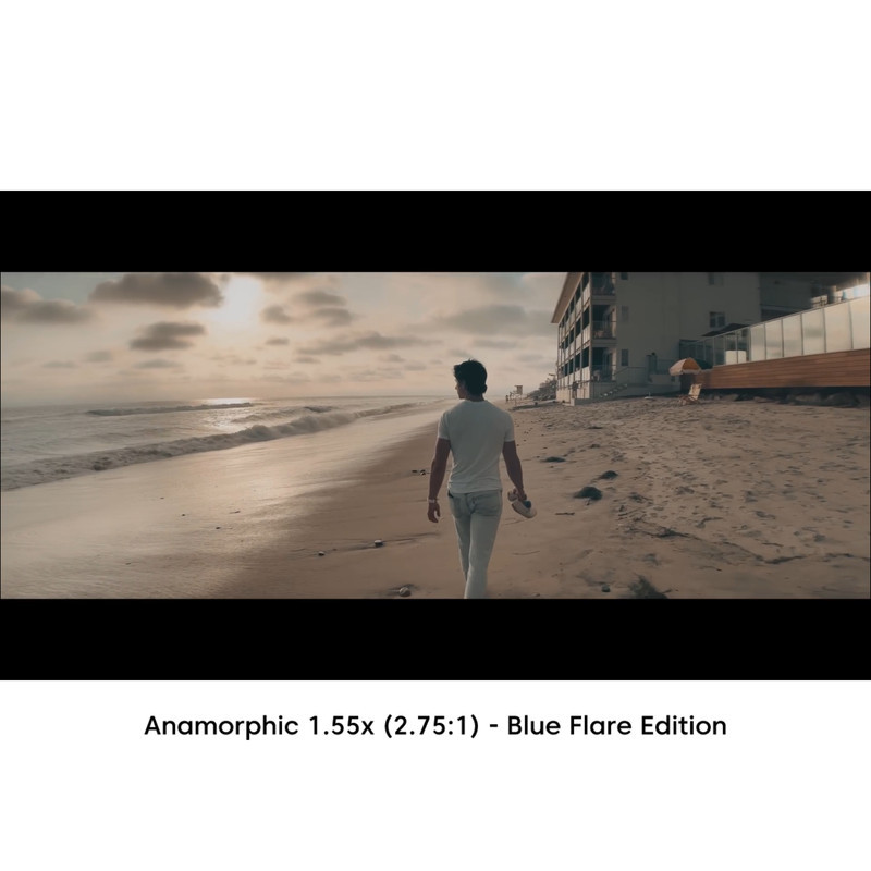 لنز کلیپسی موبایل سندمارک مدل Anamorphic 1.55x (Blue Flare)