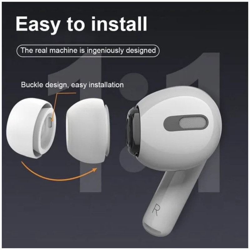 سری هندزفری یونیفا مدل Pro  Ear Tipsمناسب برای ایرپاد پرو  AirPods Pro 2 مجموعه 6 عددی