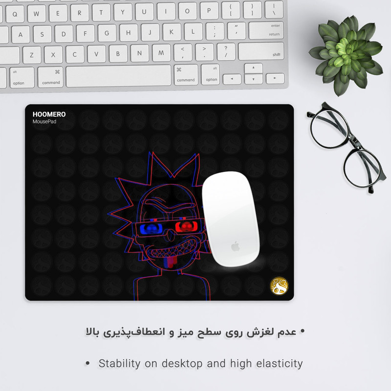 ماوس پد هومرو مدل A7649 طرح ریک و مورتی