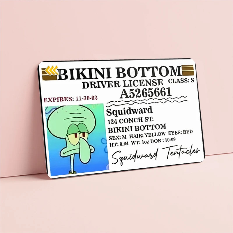 استیکر کارت مدل باب اسفنجی spongbob مجموعه 6 عددی