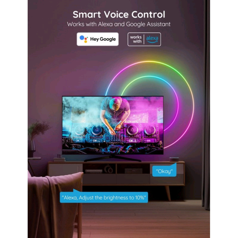 ریسه مدل نئون فلکسی RGB-IC App طول 5 متر
