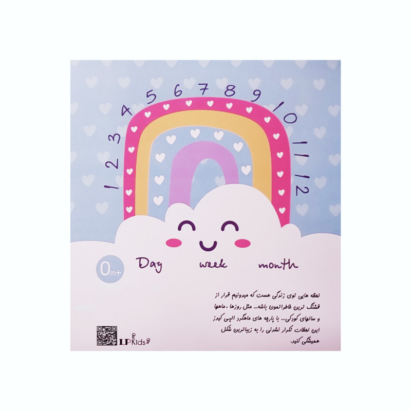 زیر انداز عکاسی ماهگرد نوزاد الپی کیدز مدل 2310.6 سایز 120x150 سانتی متر