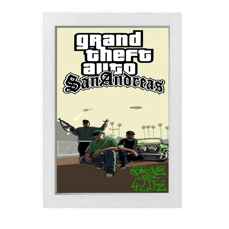 تابلو طرح بازی جی‌تی‌ای مدل GTA