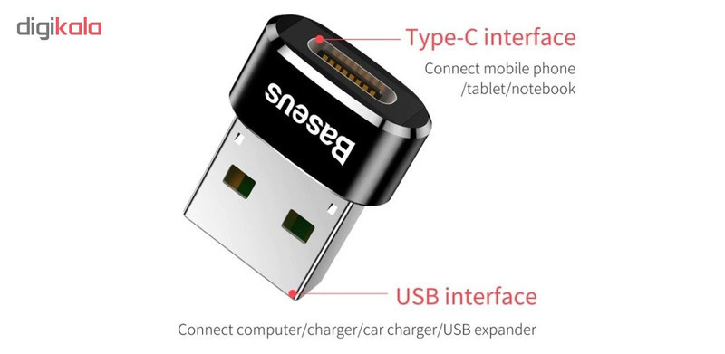 مبدل USB به USB-C باسئوس مدل CAAOTG